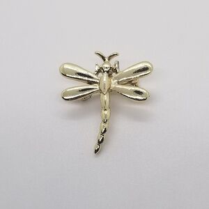 Gold tone dragonfly pin